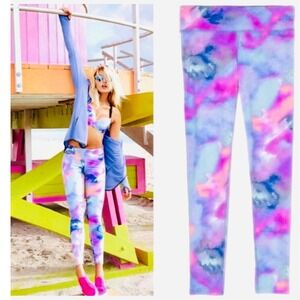 Victoria's Secret PINK Ultimate Pastel Watercolor Leggings, Small, Rare Ltd Ed